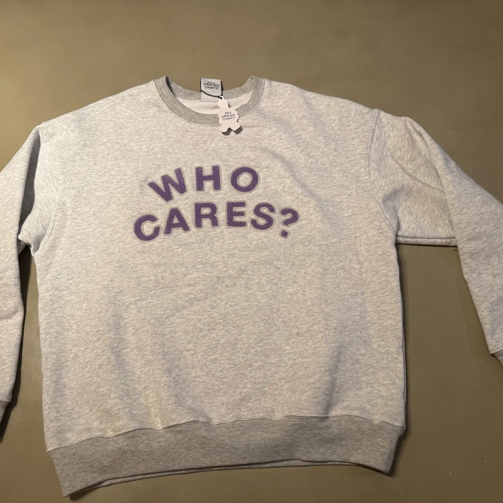 Gray Rex Orange County Sweatshirt Who Cares?